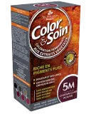 Стойкая краска для волос Color & Soin, закрашивает 100% седины, 135 мл, оттенок 5M — фото 1