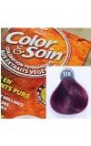 Стойкая краска для волос Color & Soin, закрашивает 100% седины, 135 мл, оттенок 11R — фото 1