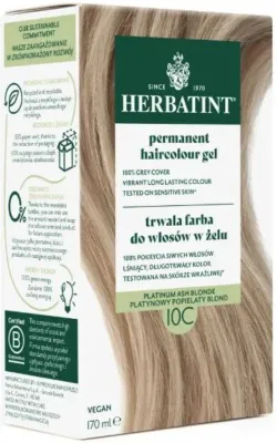 Стойкая краска для волос Herbatint, оттенок 10C, 170 мл