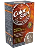 Стойкая краска для волос Color & Soin, закрашивает 100% седины, оттенок 8A — фото 1