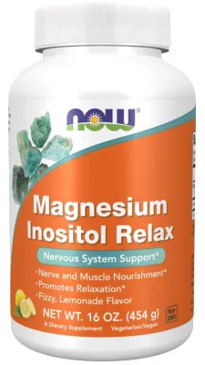 Магний с инозитолом NOW Foods Magnesium Inositol Relax, порошок, 454 г