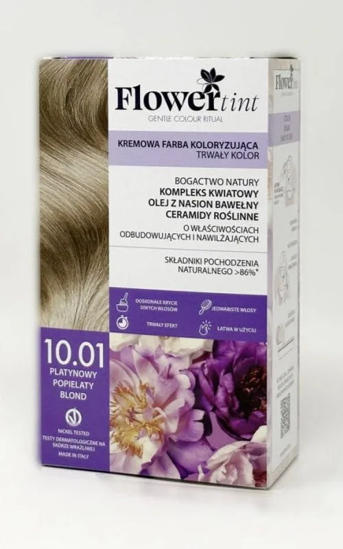 Стойкая краска для волос FlowerTint, кремовая, оттенок 10.01