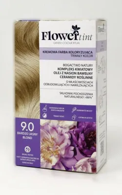 Стойкая краска для волос FlowerTint, кремовая, оттенок 9.0