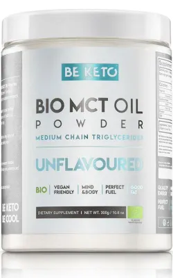 Масло MCT в порошке BeKeto Bio, без вкуса, 300 г