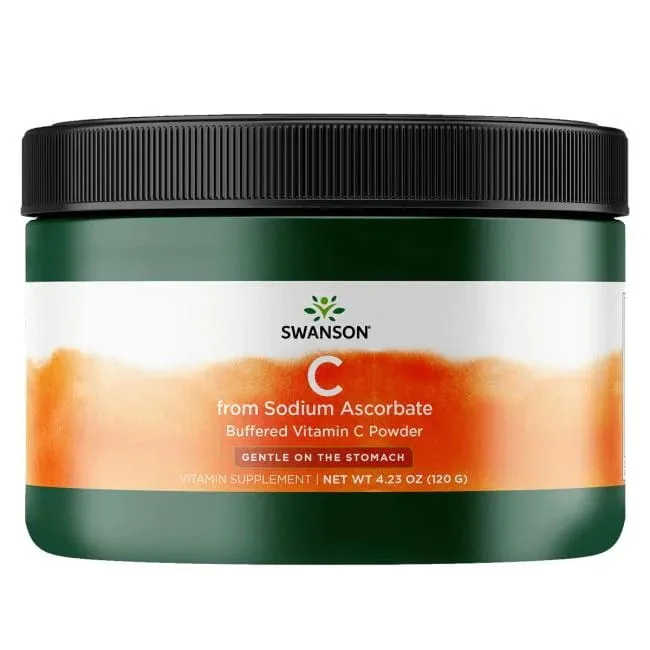 Аскорбат натрия Swanson Buffered Sodium Ascorbate, витамин C, порошок, 120 г