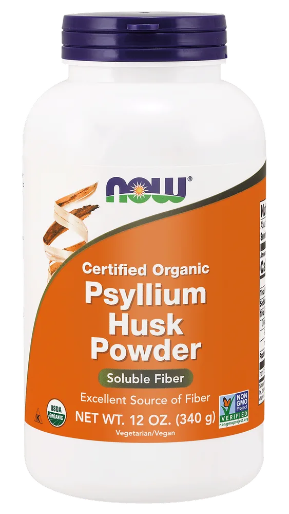 Псиллиум в порошке NOW Foods Psyllium Husk Powder, клетчатка, 340 г