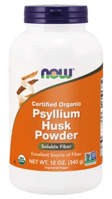 Псиллиум в порошке NOW Foods Psyllium Husk Powder, клетчатка, 340 г