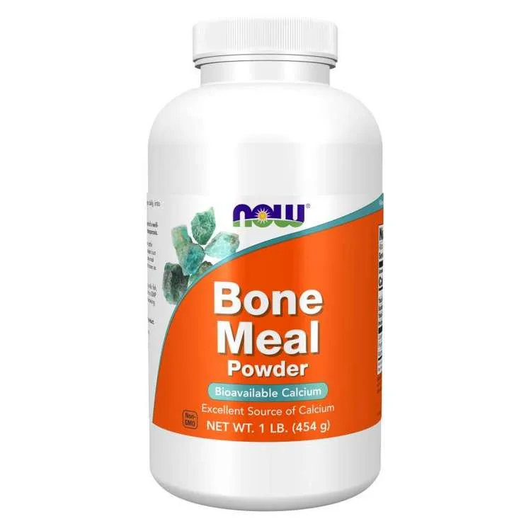Костная мука NOW Foods Bone Meal, источник кальция, порошок, 454 г