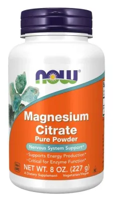 Цитрат магния NOW Foods Magnesium Citrate, порошок, 227 г