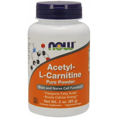 Ацетил-L-карнитин в порошке NOW Foods Acetyl L-Carnitine, 85 г