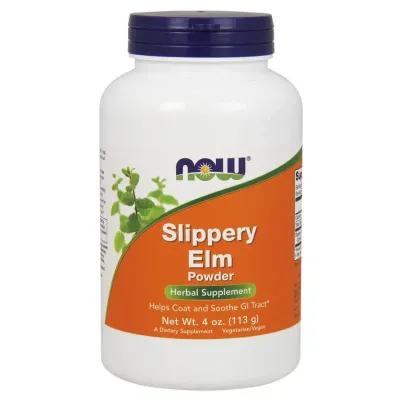Кора скользкого вяза NOW Foods Slippery Elm, порошок, 113 г