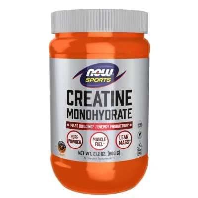 Креатин моногидрат NOW Foods Creatine Monohydrate, 5 г в порции, 600 г