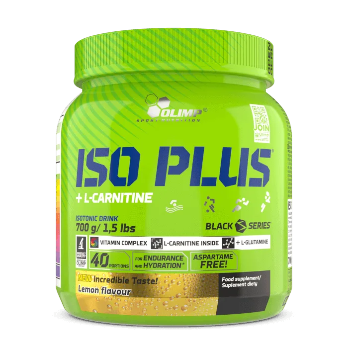 Изотоник в порошке Olimp Iso Plus Powder, углеводы и электролиты, вкус лимон, 700 г