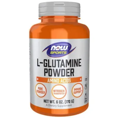 L-глютамин в порошке NOW Foods L-Glutamine, 170 г