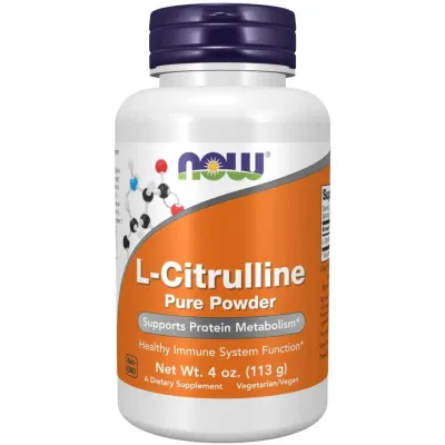 L-цитруллин в порошке NOW Foods L-Citrulline, 113 г