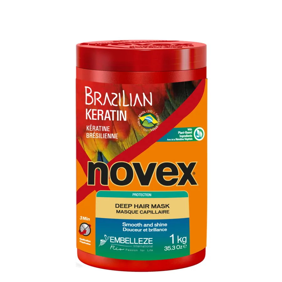 Маска для волос Novex Brazilian Keratin восстанавливающая, с кератином, 1000 г