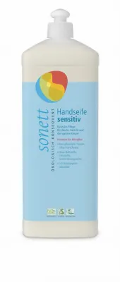 Жидкое мыло для рук Sonett Sensitiv, без отдушек, для аллергиков, 1000 мл