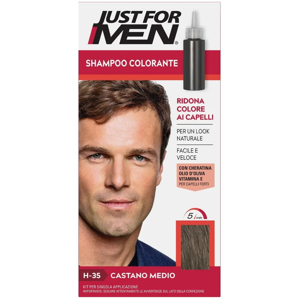 Краска для волос Just For Men, гелевая, для мужчин, оттенок H35
