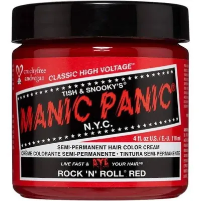 Полуперманентная краска Manic Panic Semi-Permanent Hair Color Cream, кремовая, 118 мл, оттенок Cream Rock 'n' Roll Red