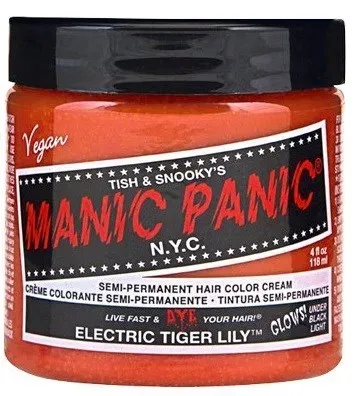 Полуперманентная краска Manic Panic Semi-Permanent Hair Color Cream, кремовая, 118 мл, оттенок Cream Electric Tiger Lily