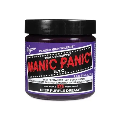 Полуперманентная краска Manic Panic Classic High Voltage, смываемая, 118 мл, оттенок Deep Purple Dream półtrwała farba