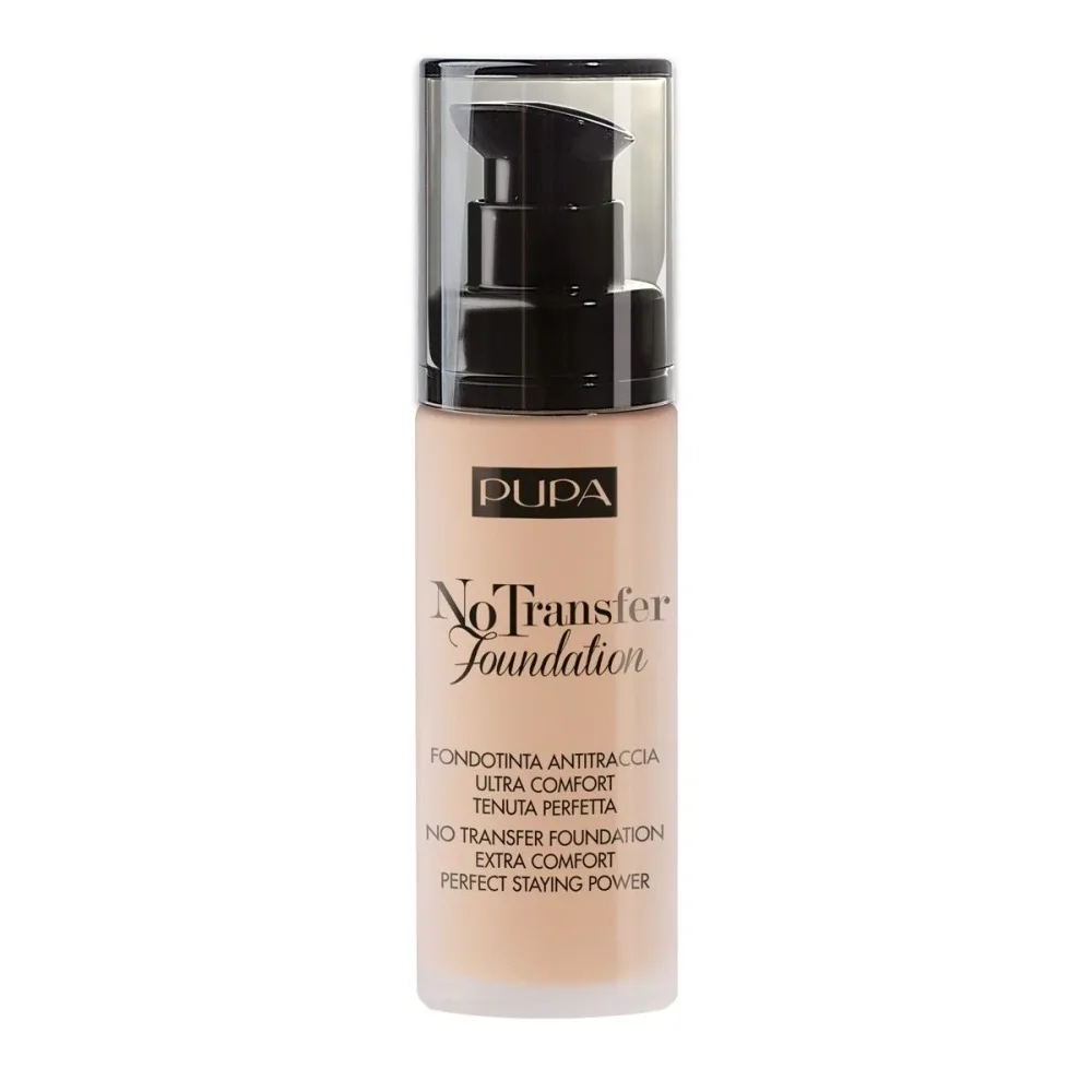 Тональная основа Pupa Milano No Transfer матовая, SPF 15, оттенок 02 Light Beige, 30 мл