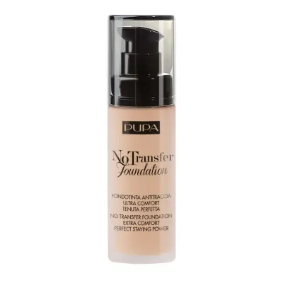Тональная основа Pupa Milano No Transfer матовая, SPF 15, оттенок 02 Light Beige, 30 мл