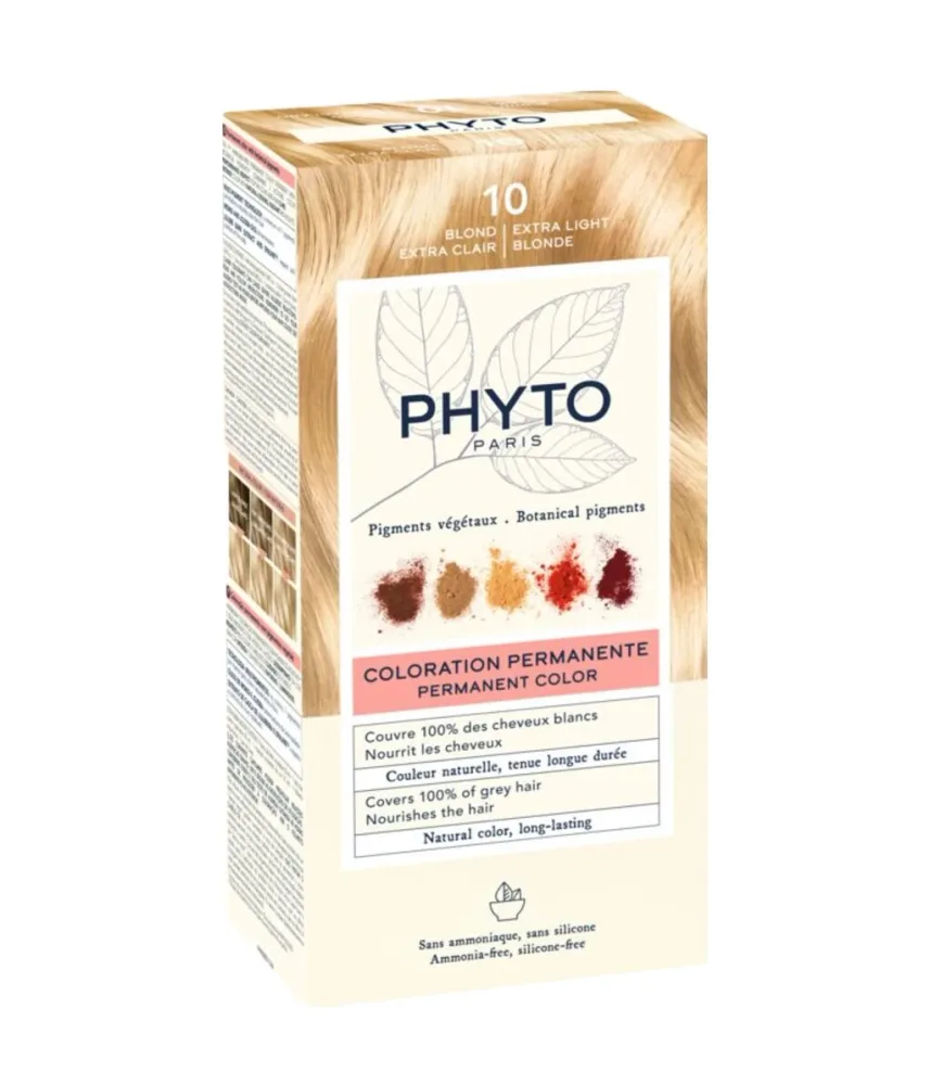 Стойкая краска для волос Phyto Phytocolor, с растительными пигментами, оттенок 10