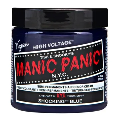 Полуперманентная краска для волос Manic Panic, оттенок Shocking Blue, 118 мл