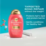 Кондиционер для волос OGX Bond Protein Repair восстанавливающий, для повреждённых волос, 385 мл — фото 4