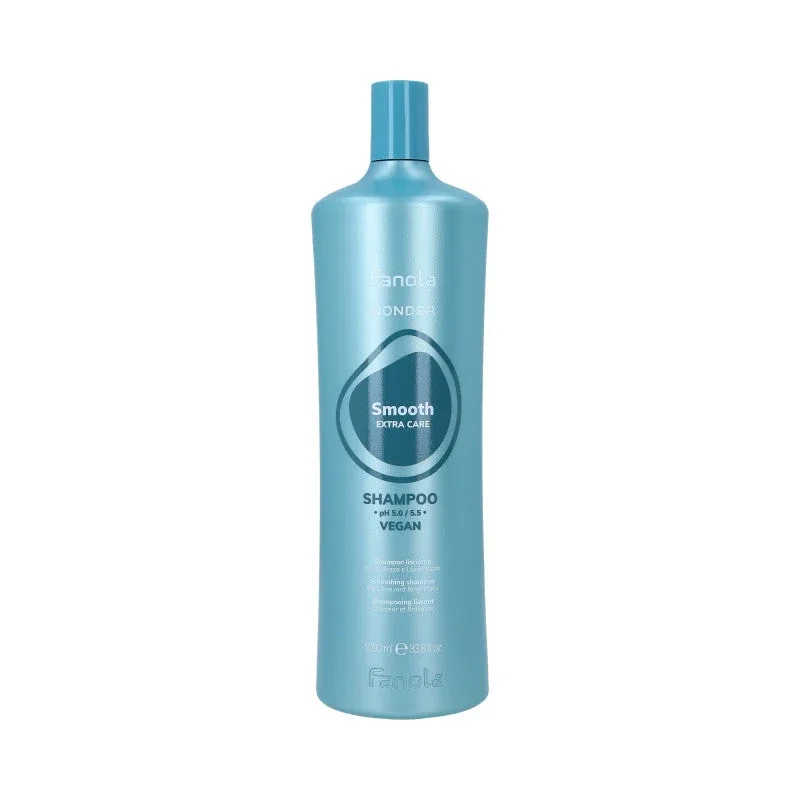 Шампунь Fanola Wonder Smooth Extra Care разглаживающий, против пушистости, для непослушных волос, 1000 мл