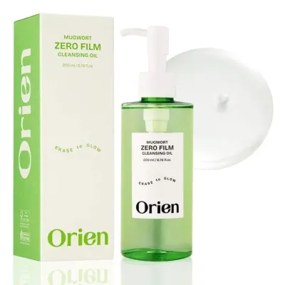Гидрофильное масло Orien Mugwort Zero Film с полынью, для кожи, склонной к покраснениям, 200 мл
