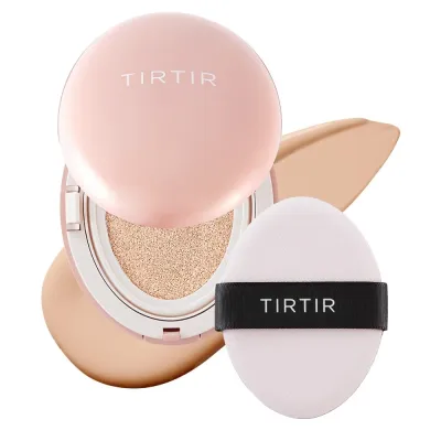 Кушон TIRTIR Mask Fit All-Cover Cushion матирующий, с плотным покрытием, SPF 50+ PA+++, оттенок 17C Porcelain