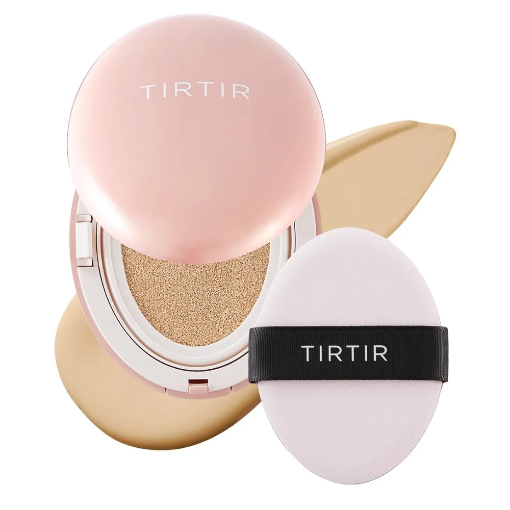 Кушон TIRTIR Mask Fit All-Cover Cushion матирующий, с плотным покрытием, SPF 50+ PA+++, оттенок 21W Natural Ivory