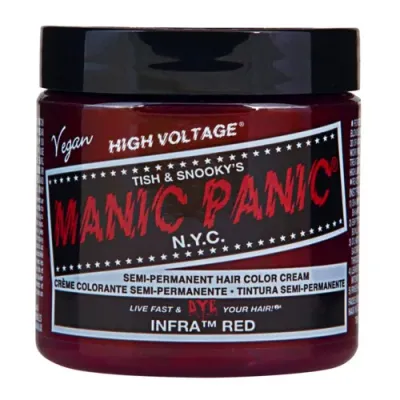 Полуперманентная краска для волос Manic Panic Classic High Voltage, кремовая, оттенок Infra Red, 118 мл