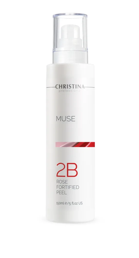 Пилинг для лица Christina Muse Rose Fortified Peel шаг 2B, с гликолевой кислотой 15%, профессиональный