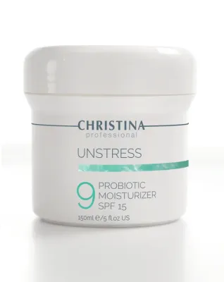 Крем для лица Christina Unstress ProBiotic Moisturizer SPF 15, с пробиотиками, 75 мл