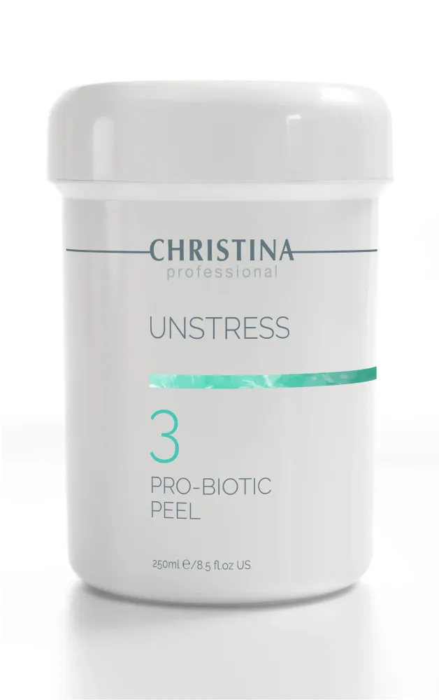 Пилинг для лица Christina Unstress Probiotic Peel шаг 3, с пробиотиками, для чувствительной кожи, 150 мл