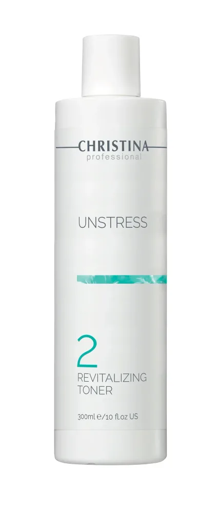 Тоник для лица Christina Unstress Revitalizing Toner шаг 2, успокаивающий, с пробиотиками, для чувствительной кожи, 300 мл