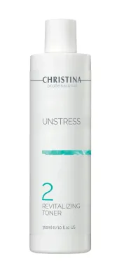 Тоник для лица Christina Unstress Revitalizing Toner шаг 2, успокаивающий, с пробиотиками, для чувствительной кожи, 300 мл