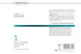 Мицеллярное молочко Christina Line Repair Moisturizing Micellar Milk шаг 1, увлажняющее, профессиональное — фото 2