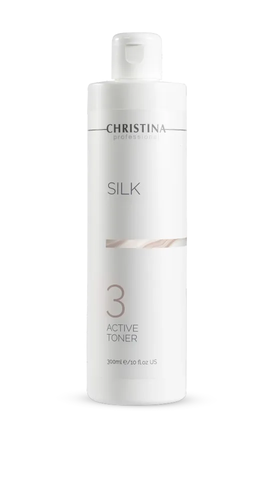 Тоник для лица Christina Silk Active Tonic шаг 3, с GABA, профессиональный, 150 мл