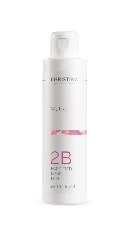 Пилинг для лица Christina Muse Fortified Rose Peel шаг 2B, с гликолевой кислотой 15%, профессиональный, 150 мл
