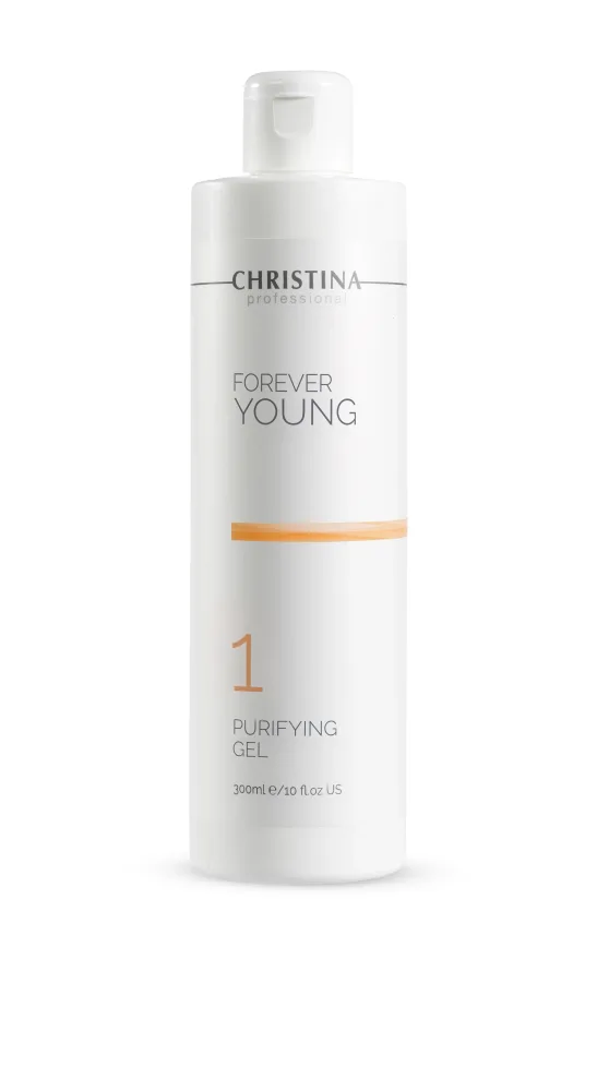 Гель для умывания Christina Forever Young Purifying Gel шаг 1, для снятия макияжа, без масел и спирта