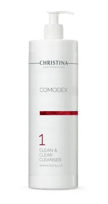 Гель для умывания Christina Comodex Clean & Clear Cleanser шаг 1, себорегулирующий, для жирной кожи, профессиональный