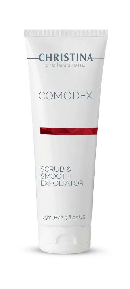 Пилинг для лица Christina Comodex Scrub & Smooth Exfoliator физико-энзимный, с BHA-кислотой, для жирной кожи