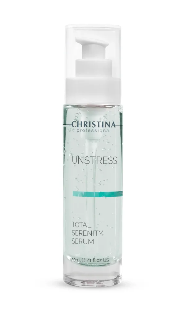 Сыворотка для лица Christina Unstress Total Serenity, успокаивающая, антиоксидантная, для чувствительной кожи