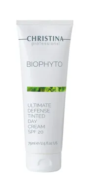 Тонирующий дневной крем для лица Christina BioPhyto Ultimate Defense Tinted Day Cream маскирует покраснения, SPF 20