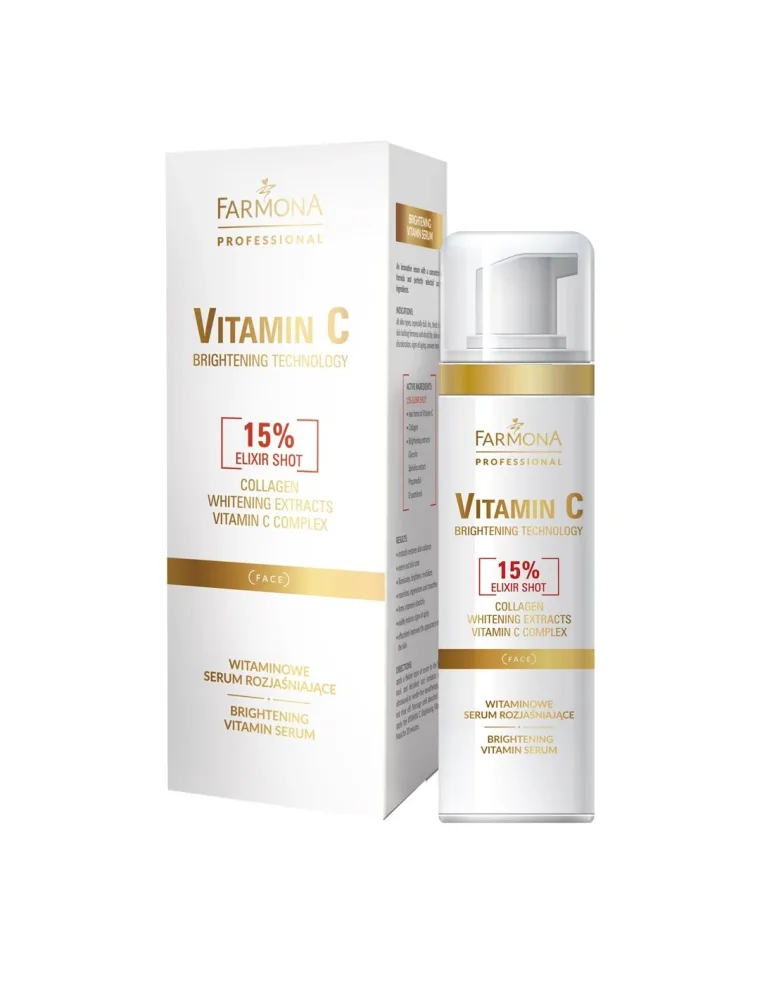 Сыворотка для лица Farmona Vitamin C, осветляющая, с витамином C и коллагеном, 50 мл