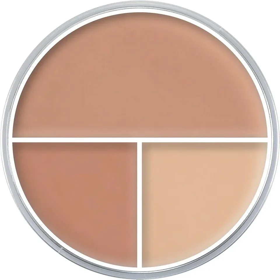 Палетка тональных основ Kryolan Ultra Foundation, 3 оттенка, оттенок 1 9013
